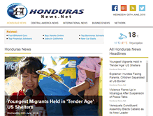 Tablet Screenshot of hondurasnews.net